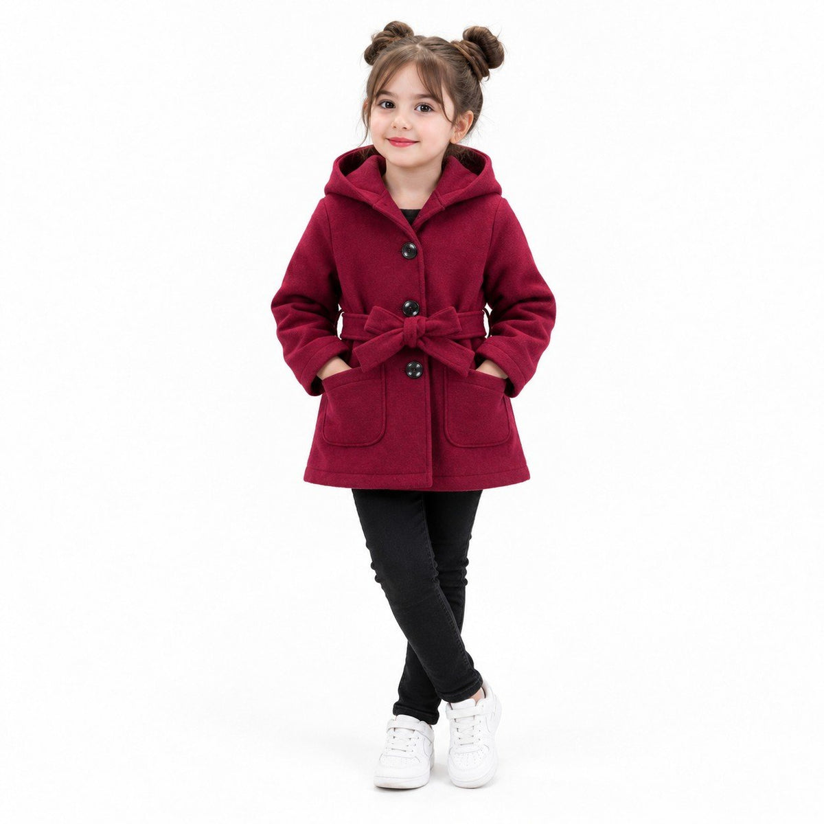 Baby/boy Cozy Hooded Fleece Coat - MAROON